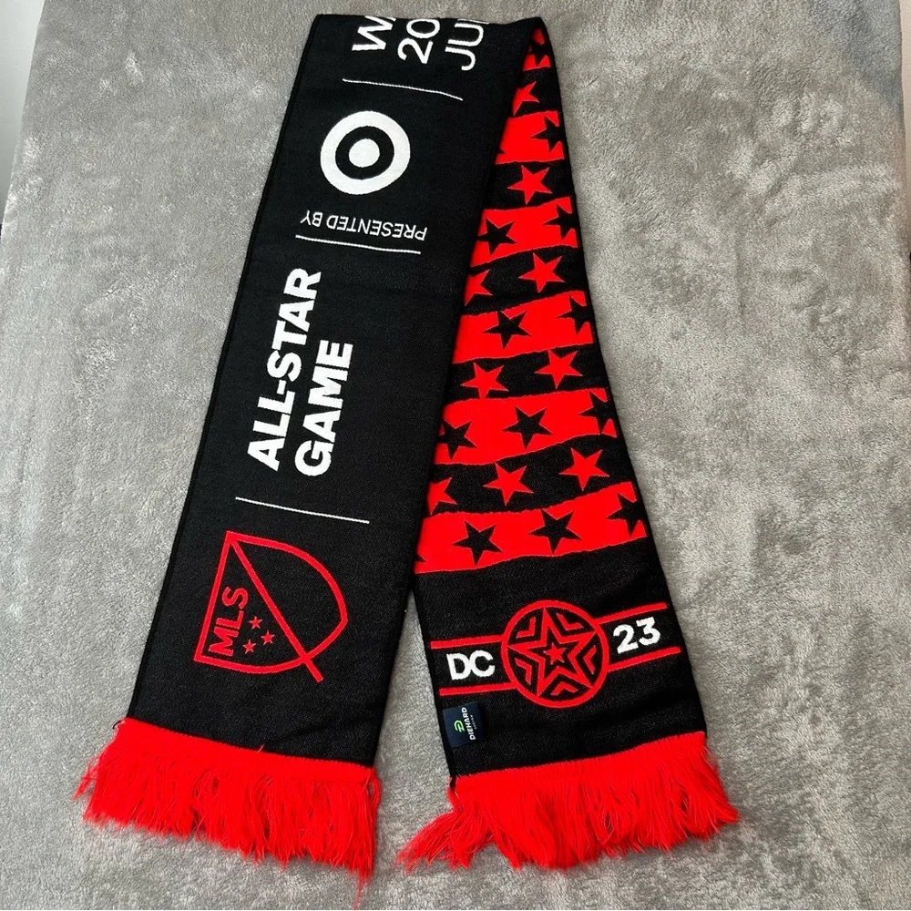 DC 2023 MLS All Star Game MLS vs Arsenal FC Gunners‎ Scarf Color Black & Red